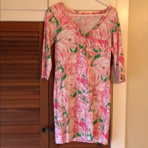 Lilly Pulitzer 3/4 sleeve shirt dress